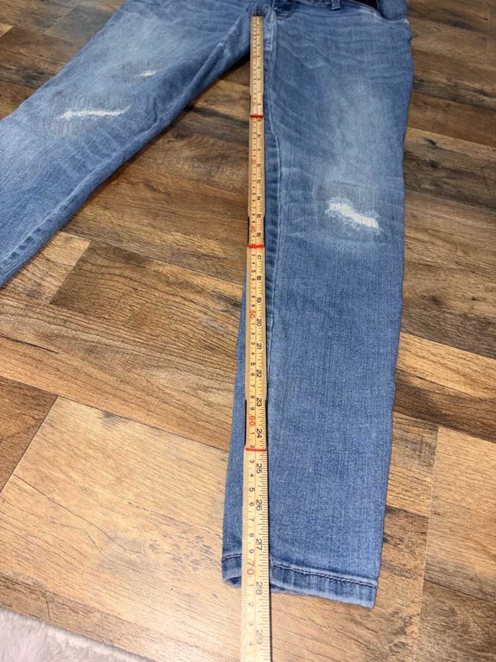 Isabel Maternity Jeans XS Distressed Skinny Light Wash Stretch Denim Target - Picture 3 of 8